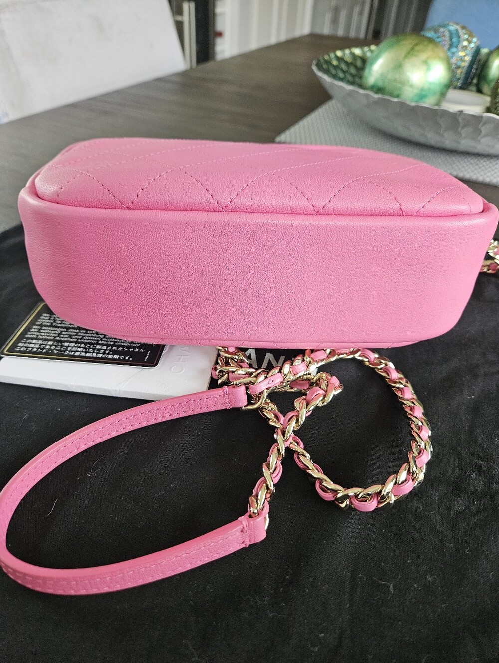 Chanel Pink Goatskin Camera Quilted Crossbody Bag - Picture 6 of 9